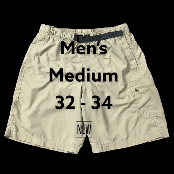 Columbia Other - Men's Columbia M Medium 38 - 40 Trunks Swimwear Shorts Khaki Hybrid Quick Dry